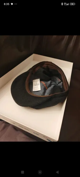 Gorra Stetson Negra Talla 55 Orejeras