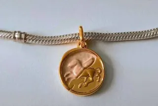 Charm Pandora Pegaso Ex Animo Oro Beige