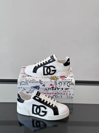 Scarpe D&G bianche e nere nuove con scatola