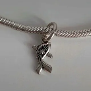 Charm Pandora Carpa Koi Rossa Argento