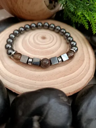 Pulsera elástica piedras naturales