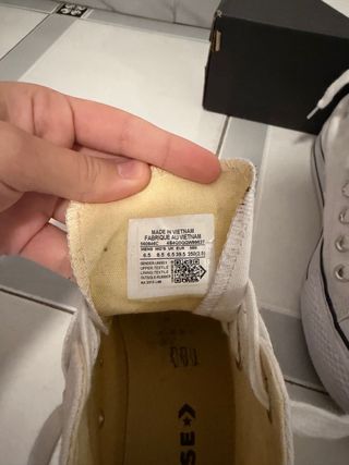 Converse plataforma blancas talla 39.5