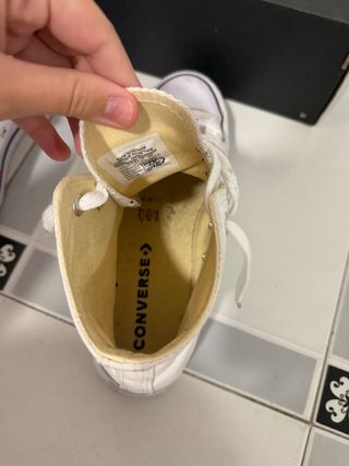 Converse plataforma blancas talla 39.5