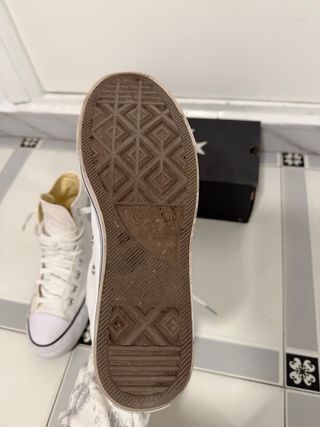 Converse plataforma blancas talla 39.5