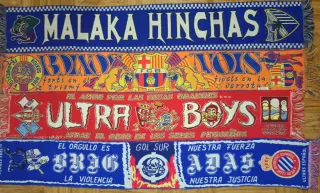 Sciarpe Ultras FC Barcelona e RCD Espanyol