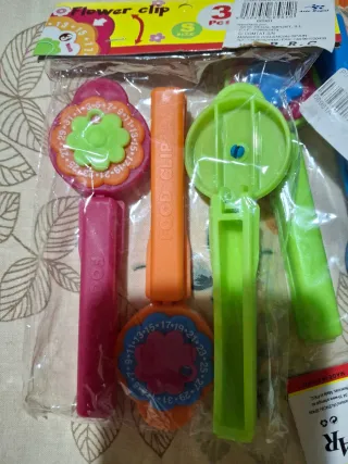 Pinze chiudi sacchetti Flower clip 9 pezzi