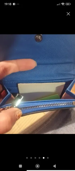 Bimba y Lola Cartera y Monedero Azul