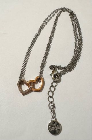 Collana Stroli cuori intrecciati con zirconi