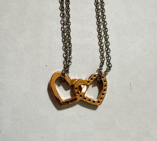 Collana Stroli cuori intrecciati con zirconi