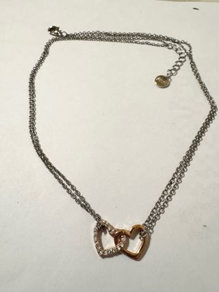 Collana Stroli cuori intrecciati con zirconi
