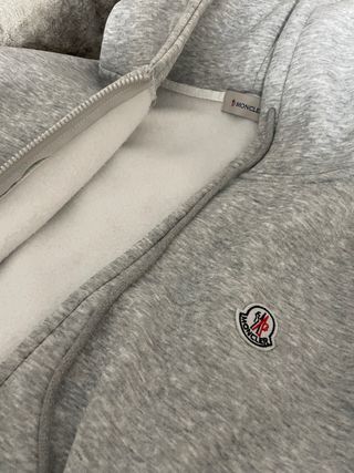 Sudadera Moncler cremallera gris Talla M