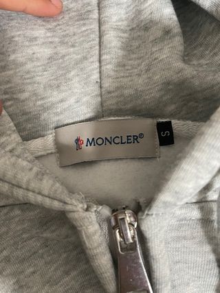 Sudadera Moncler cremallera gris Talla M
