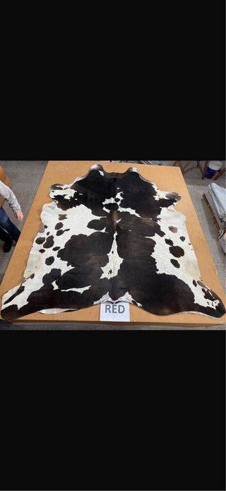 Alfombra Piel de Vaca Negra y Blanca