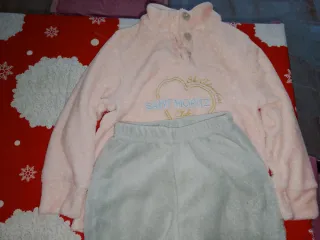 Pigiama bimba rosa pois. 5anni