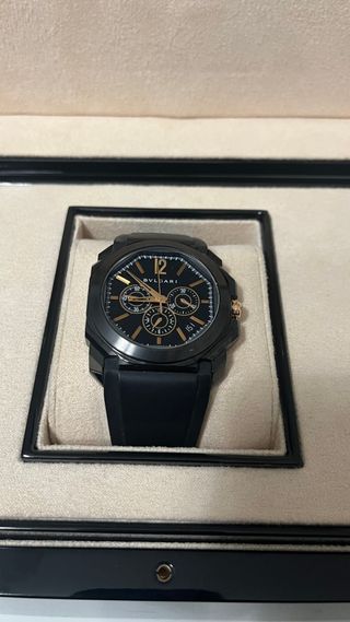 Reloj Bulgari Octo Ultra Nero Negro/Dorado