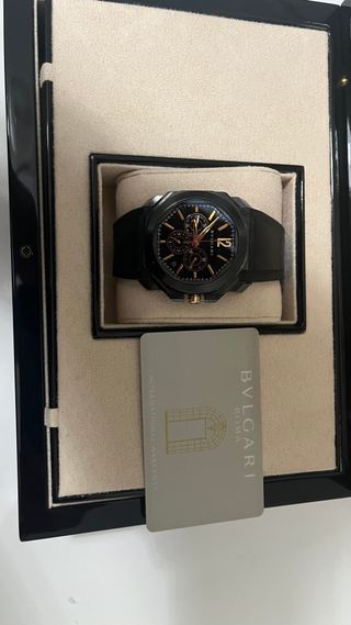 Reloj Bulgari Octo Ultra Nero Negro/Dorado