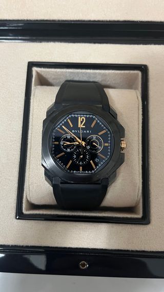Reloj Bulgari Octo Ultra Nero Negro/Dorado
