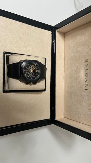 Reloj Bulgari Octo Ultra Nero Negro/Dorado
