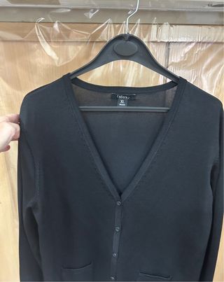 Massimo Dutti Chaqueta Punto Negra Talla M