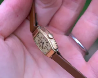 Orologio donna vintage placcato oro