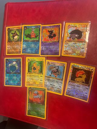 Cartas pokemom holo sticker beckett 1ª edicion