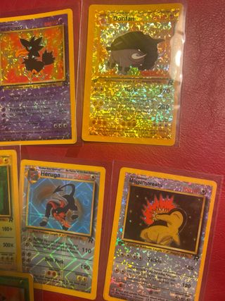 Cartas pokemom holo sticker beckett 1ª edicion