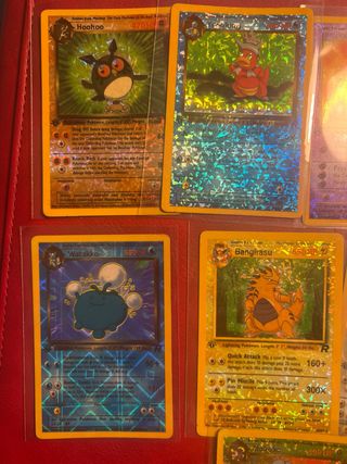 Cartas pokemom holo sticker beckett 1ª edicion