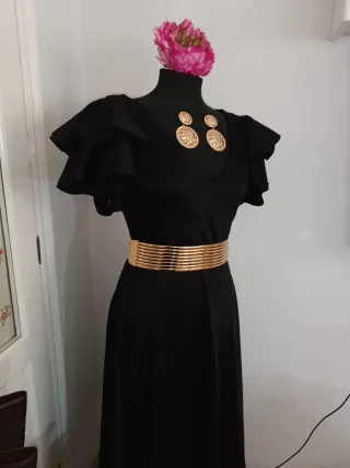 Vestido flamenco espalda descubierta