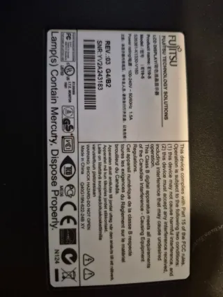 Monitor Fujitsu LCD Negro