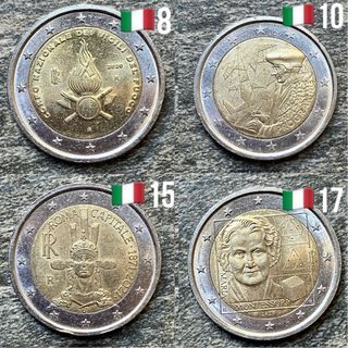 Lotto 11 Monete 2 Euro commemorative x Fercaco C.