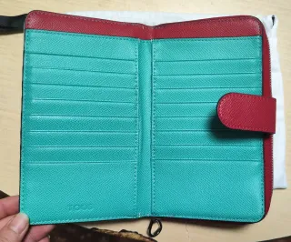 Monedero Tous Original Verde y Fucsia