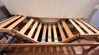 Letto motorizzato Faggio+Materasso Memory