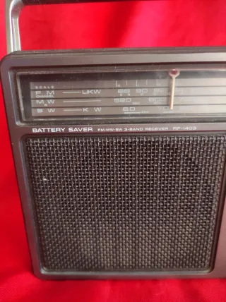 Radio Panasonic Portátil Negra y Plateada