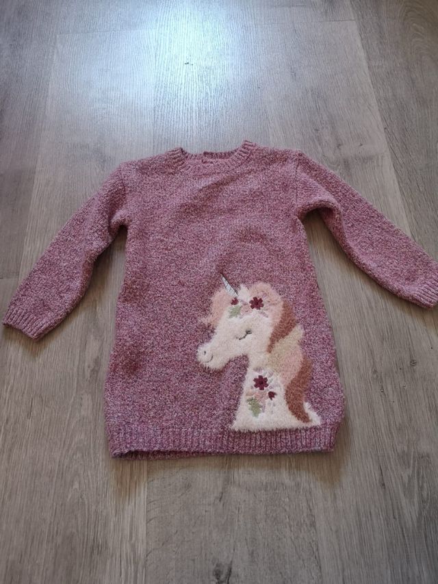 Vestido Invierno Unicornio Talla 12-18 Meses