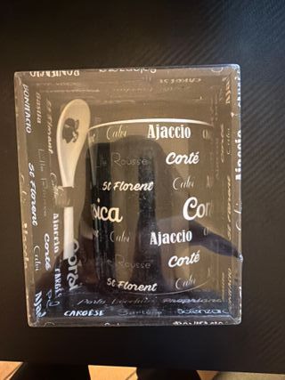 Taza con cucharilla de Córcega