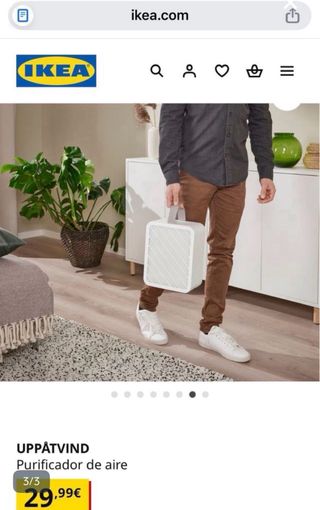 Purificador Aire IKEA UPPÅTVIND Nuevo