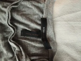 BCBGMAXAZRIA Blusa Manga Larga Gris Talla XS