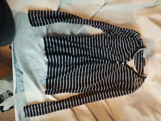 BCBGMAXAZRIA Blusa Manga Larga Gris Talla XS