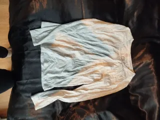 BCBGMAXAZRIA Blusa Manga Larga Gris Talla XS