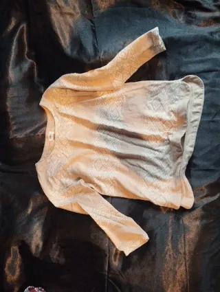 BCBGMAXAZRIA Blusa Manga Larga Gris Talla XS