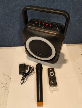 Altavoz Portátil Bluetooth 35W Karaoke Fonestar BOX-35LED