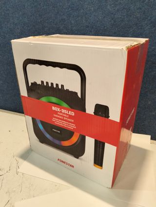 Altavoz Portátil Bluetooth 35W Karaoke Fonestar BOX-35LED