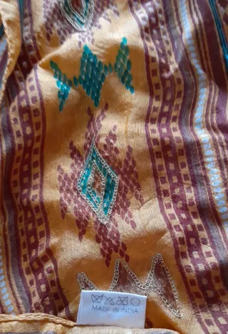 Sciarpe 100% seta artigianato indiano