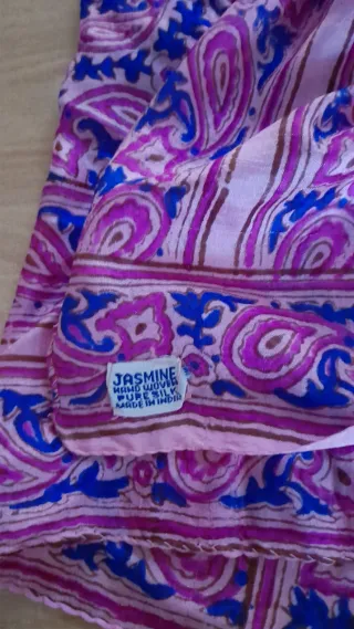 Sciarpe 100% seta artigianato indiano