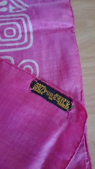 Sciarpe 100% seta artigianato indiano