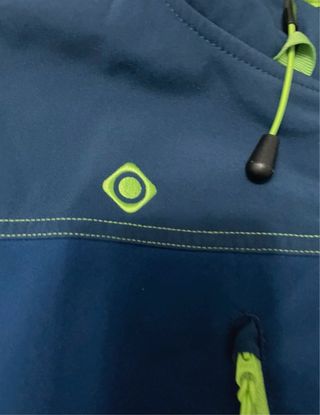 Cortavento Izas Trekking Escursionismo Blu Verde