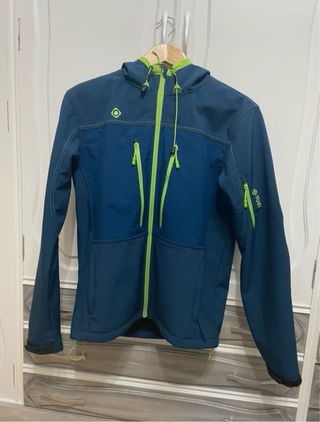 Cortavento Izas Trekking Escursionismo Blu Verde