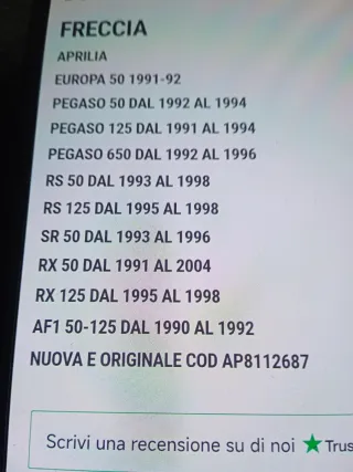 Intermitente Aprilia AP8112687