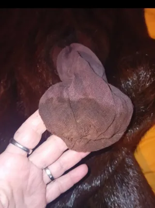 Pelliccia vintage marrone