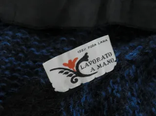 Cardigan Vintage Blu Argyle/Losanghe